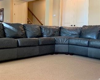 Leather sectional in great condition-long side measures 10’5” and short side measures 8’6”. 