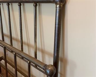 Vintage brass headboard and footboard