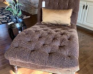 Animal print custom chaise lounge