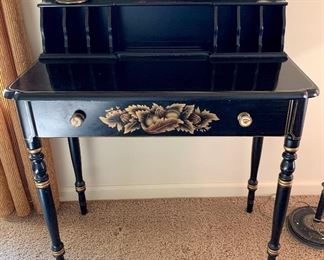 Assortment of Lambert Hitchcock furntiure.  Choose from several chairs, twin headboards,  writing desk, side tables, and more!