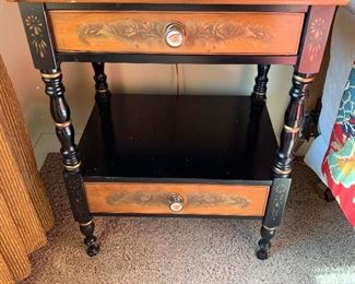 Assortment of Lambert Hitchcock furntiure.  Choose from several chairs, twin headboards,  writing desk, side tables, and more!