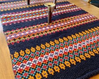 Colorful vintage table runner