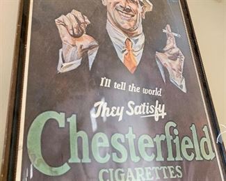 Vintage cigarette poster