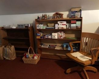 Book Shelves, Desk Chair