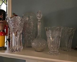 Cut Crystal Vases