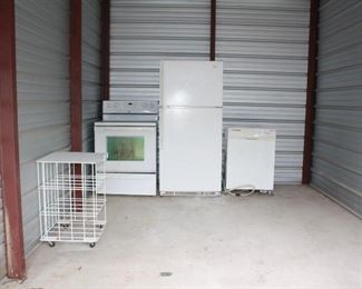 fridge, stove and dishwasher