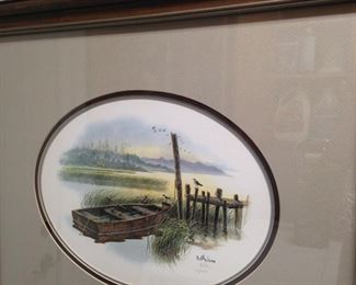 Boat/pier art by Balke (1988 - 103 of 1500)