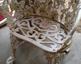 Small wrought iron chair