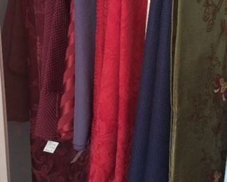 Colorful tablecloths