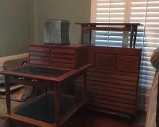 American of Martinsville tables & chest
