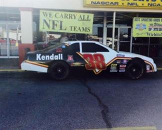 This car raced in the Winston Cup Circuit, it was driven by Rick Mast. This NASCAR's last race was Talladega in 1997, when they officially retired the Thunderbird. Richard Petty purchased the car to run in his Driving Experience business. It was then turned into a simulator, which will allow you to experience the awesome feel of racing! The car has been rented for state fairs, open houses and festivals. It presents a lot of business opportunities. The vehicle has always been stored inside to keep it safe and protected. When you bring this car out it draws a crowd.