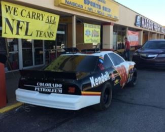 This car raced in the Winston Cup Circuit, it was driven by Rick Mast. This NASCAR's last race was Talladega in 1997, when they officially retired the Thunderbird. Richard Petty purchased the car to run in his Driving Experience business. It was then turned into a simulator, which will allow you to experience the awesome feel of racing! The car has been rented for state fairs, open houses and festivals. It presents a lot of business opportunities. The vehicle has always been stored inside to keep it safe and protected. When you bring this car out it draws a crowd.
