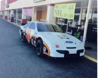 This car raced in the Winston Cup Circuit, it was driven by Rick Mast. This NASCAR's last race was Talladega in 1997, when they officially retired the Thunderbird. Richard Petty purchased the car to run in his Driving Experience business. It was then turned into a simulator, which will allow you to experience the awesome feel of racing! The car has been rented for state fairs, open houses and festivals. It presents a lot of business opportunities. The vehicle has always been stored inside to keep it safe and protected. When you bring this car out it draws a crowd.