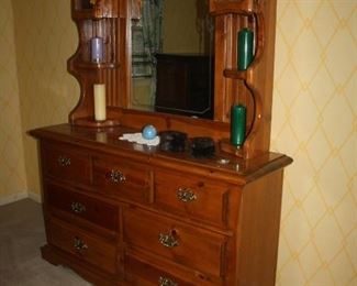 Dresser and has matching end tables and "chester" drawers.