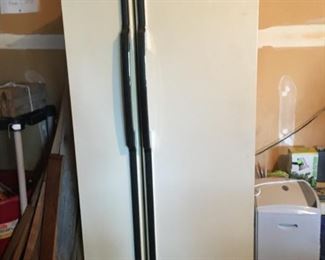 Maytag side-by-side refrigerator......perfect for extra storage in a garage or basement