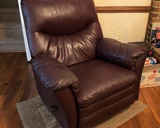 Lane leather recliner 
