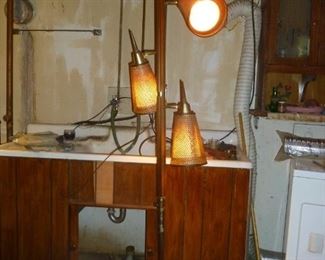 Retro pole lamp