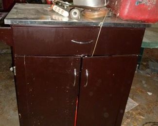Another vintage cabinet..would be a great kitchen island!