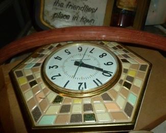 Retro tile clock