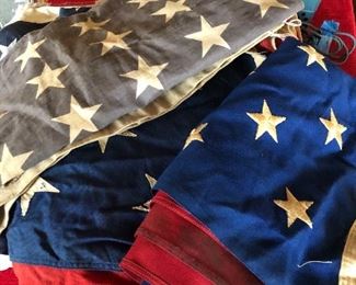 Vintage American flag collection 