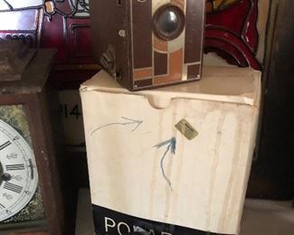 Vintage Polaroid cameras 