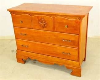 Antique Peoples Outfitting Wooden Dresser