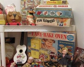 vintage toys even an Easy Bake oven with box!