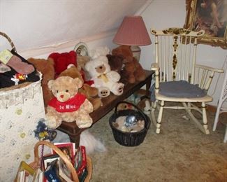 rocking chair & teddy bears