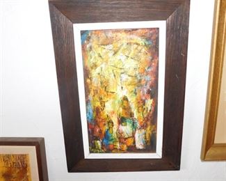 Abstract oil painting by Jesus Ortiz Tajenar