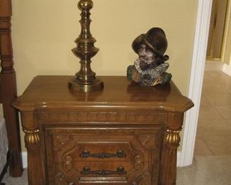 Two Matching Night Stands & Lamps...