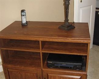 TV Stand, Electronics, Lots of Lamps...