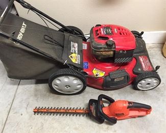 Troy Bilt Lawn Mower, Hedge Trimmer...