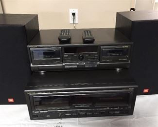 Technics Stereo Cassettee Deck, Compact Disc Changer, Two UBL Speakers...