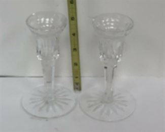 LAN580: Waterford Crystal Candle Sticks / Holders https://www.ebay.com/itm/123938835390