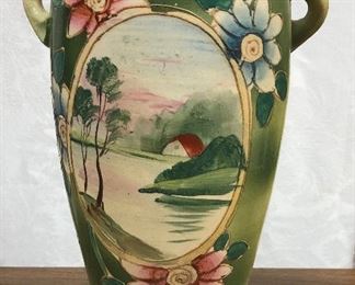 LAN700: Hand Painted Japanize Pottery Vase https://www.ebay.com/itm/123960408641