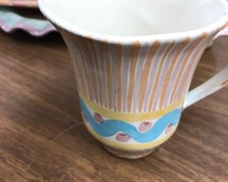 LAN709: Mackenzie Childs Hand Made Pottery Mug https://www.ebay.com/itm/113941638155