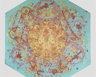 ML3009: Conner McManus Art Triple Collision 67″x57″ Acrylic on canvas 2016 https://www.ebay.com/itm/123974601927