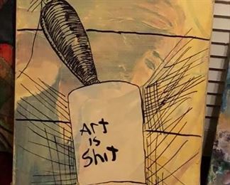 ML3052: Conner McManus Art: Art is Sh$t Local Pickup https://www.ebay.com/itm/123974931559