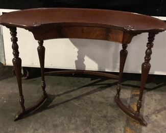 SL3005: Kinney Shaped Writing Table / Desk with Rush Seat Chair Local Pickup https://www.ebay.com/itm/113946006834