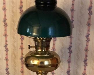 SL3018: Brass and Glass Oil Style Electric Lamp Local Pickup https://www.ebay.com/itm/123963532249