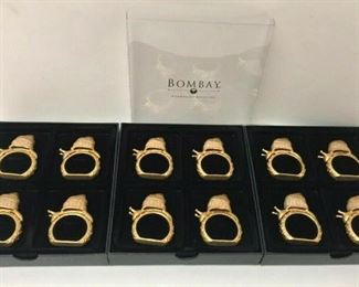 SM006: BOMBAY COMPANY ENAMELED SNAIL NAPKIN HOLDERS LOT OF 3 SETS OF 4 NIB https://www.ebay.com/itm/123968961750