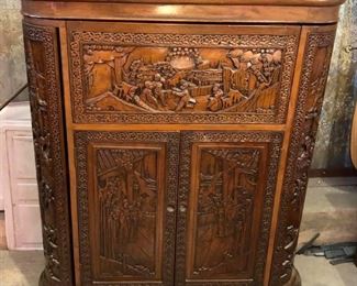 SM3002: Rococo Style Antique Hideway Carved Wooden Bar https://www.ebay.com/itm/123960462940