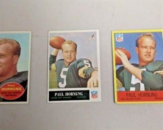 WY0361 3 CARD LOT OF PAUL HORNUNG CARDS. #54 1960 TOPPS, #76 1965, #123 1967 PH https://www.ebay.com/itm/123969702926