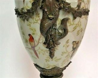 SM032: DECORATIVE VASE BRONZE & CERAMIC ASIAN STYLE WITH 2 MERMAIDS LOCAL PICKUP https://www.ebay.com/itm/113920893120