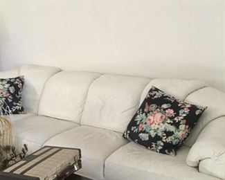 White Leather sofa