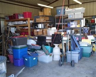 Just a picture to guage the amount of "Stuff" available. There will be hundreds of empty totes in various sizes available as well.