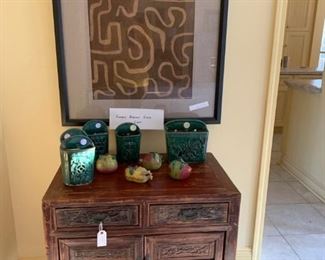 Framed African Kuba Cloth