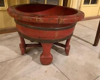 Asian wooden planter