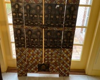Hand carved African tribal door