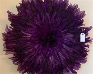 Feather wall art